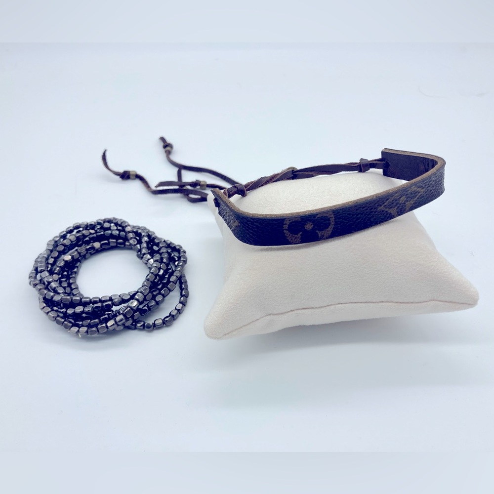 Louis Vuitton vintage bracelet with beaded bracelet